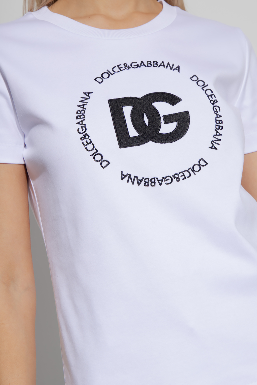 Dolce & Gabbana T-shirt with logo | Women's Clothing | Vitkac